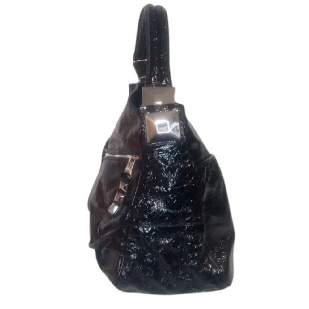 Tylie Malibu | black patent leather | hobo shoulder bag | GUC - Picture 3 of 8